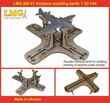 LMG BB-01 Airplane building berth 1/144 - 1/32. Laser cut, sanded plywood 4 mm.