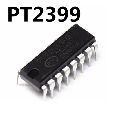 5PCS PT2399 DIP-16 Audio Digital Reverb Processing Circuit Chip IC YL