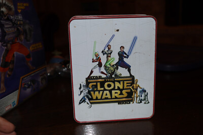 2009 STAR WARS The Clone Wars Tin Lunch Box Metal Storage Case | eBay