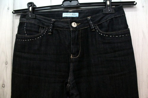 Vaqueros GUESS Mujer Talla 42 Pantalones Jadear Denim Algodón Negro Logo - Imagen 2 de 12