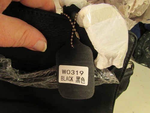damen handtasche wo319 schwarz - Bild 7 von 8