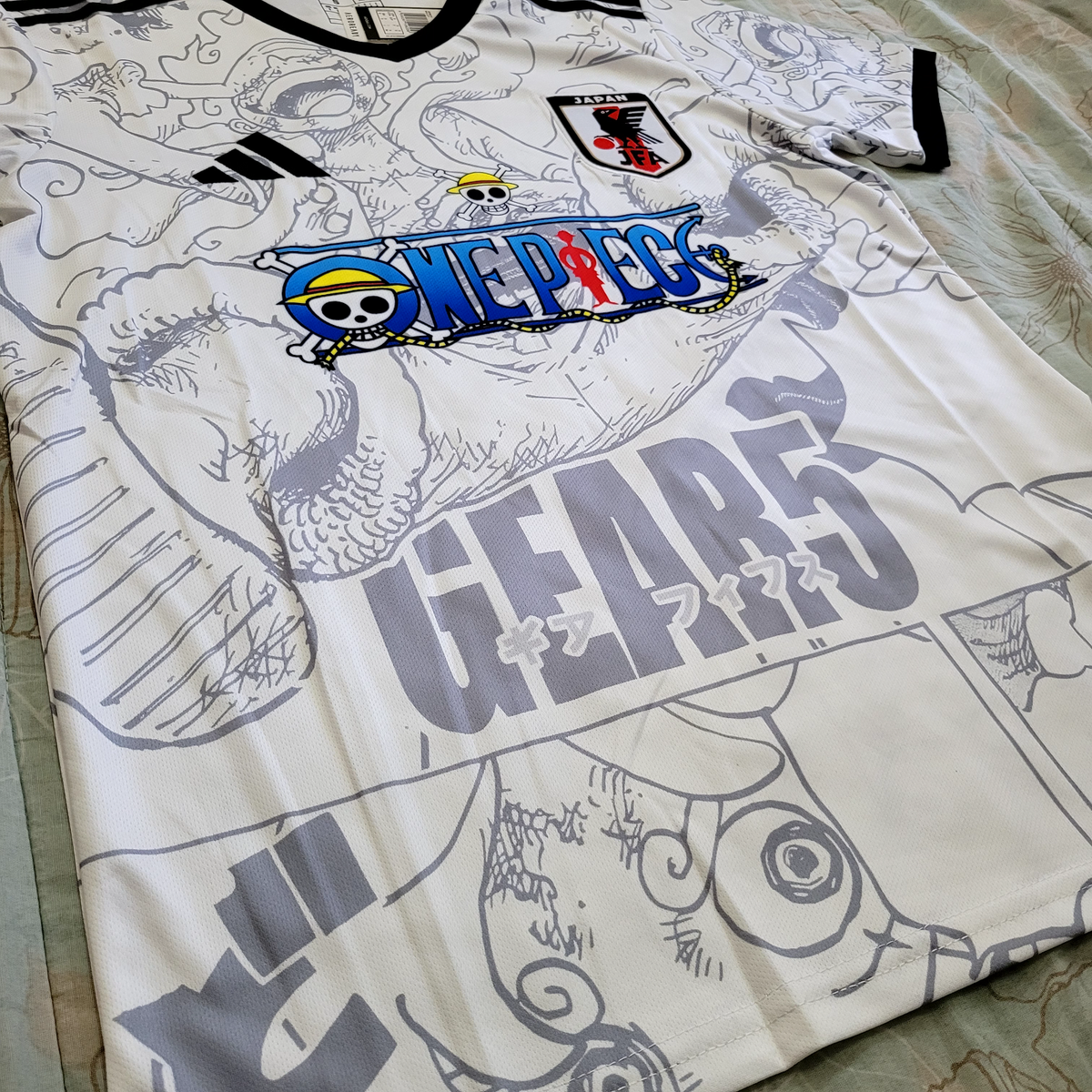 S*O様 日本代表　ONE PIECE GEAR5 エディションサッカーユニフォ Japan Soccer Jersey One Piece Luffy Anime Gear 5 Concept
