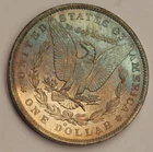 1883 O Morgan Silver Dollar UNC BU Toning Rainbow Choice Bu