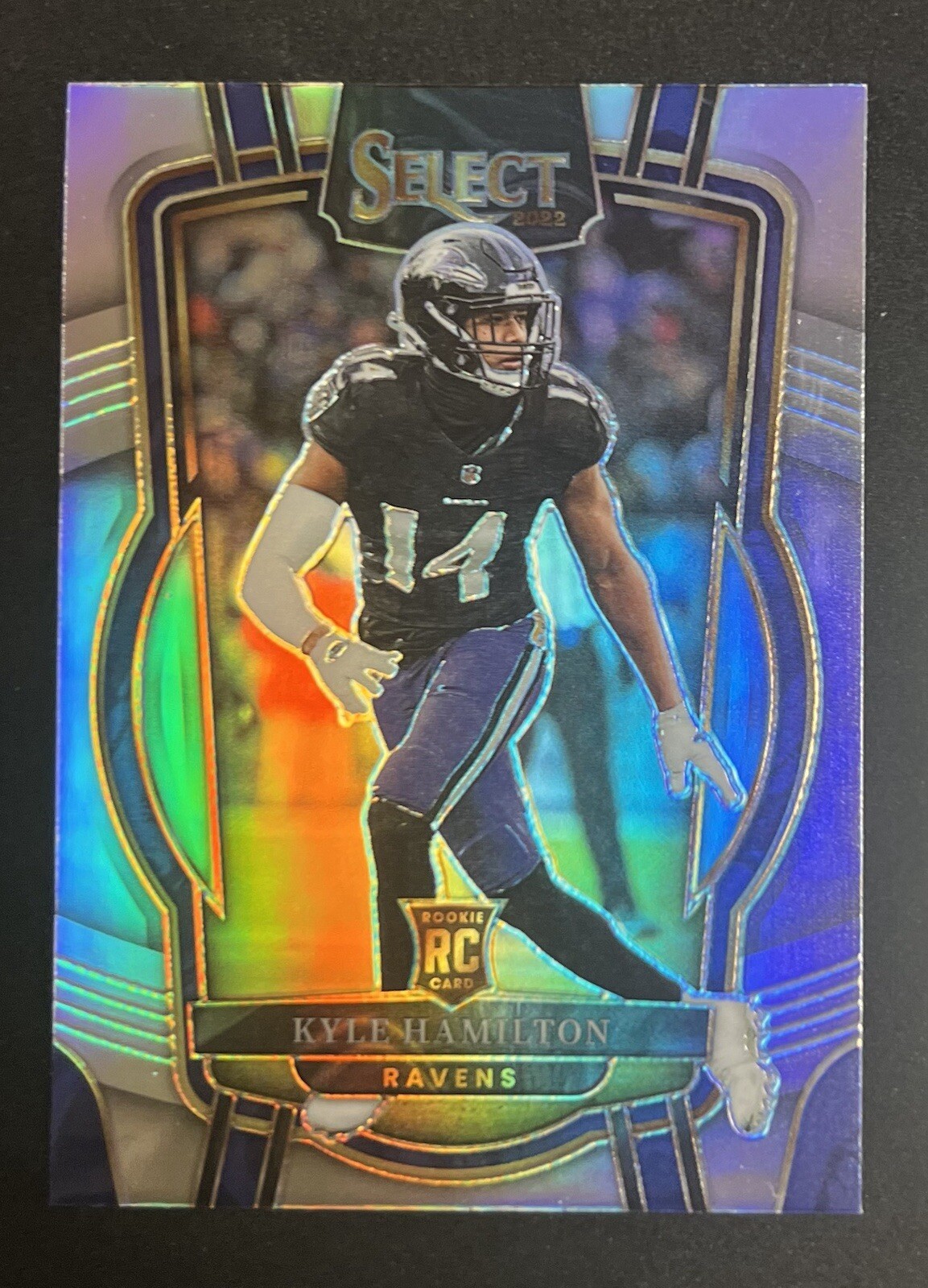 KYLE HAMILTON 1 2022 SELECT CLUB LEVEL SILVER PRIZM ROOKIE RAVENS RC Q1227