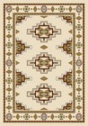 Milliken Ivory Southwestern Angled Geometric Area Rug Bordered Prairie Star Opal