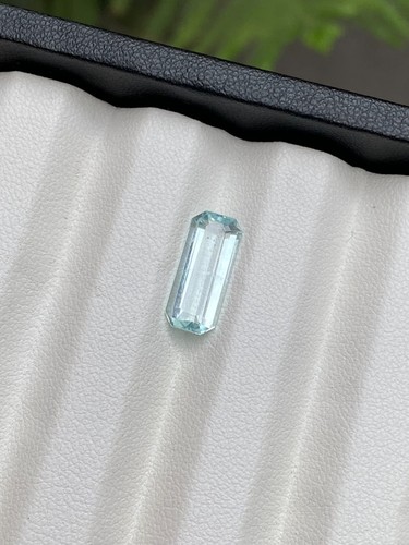 2.80Ct Natural Aquamarine Emerald Shape Cut Loose Gemstone - Picture 4 of 5
