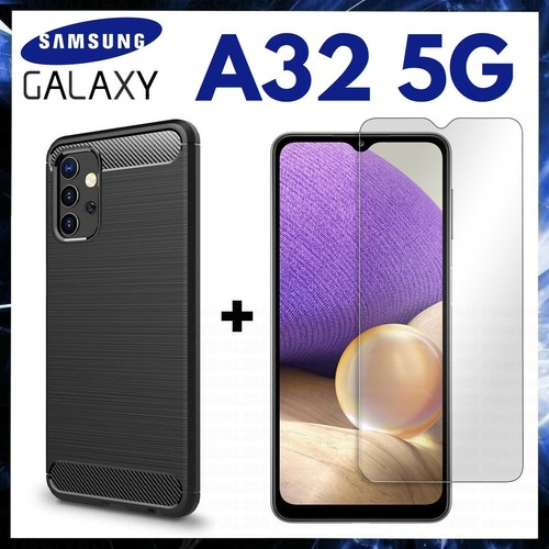 Per SAMSUNG GALAXY A32 5G COVER SLIM CARBON ANTIURTO + PELLICOLA VETRO TEMPERATO - 第 1/12 張圖片