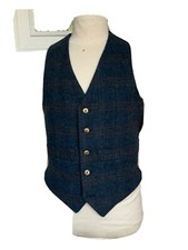 mans Tweed /tartan waistcoat 100 Wool