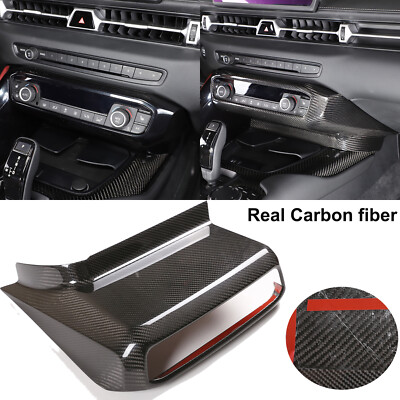 Dry Carbon Fiber Center Console Panel Trim For Toyota Supra A90 2019-2024 US