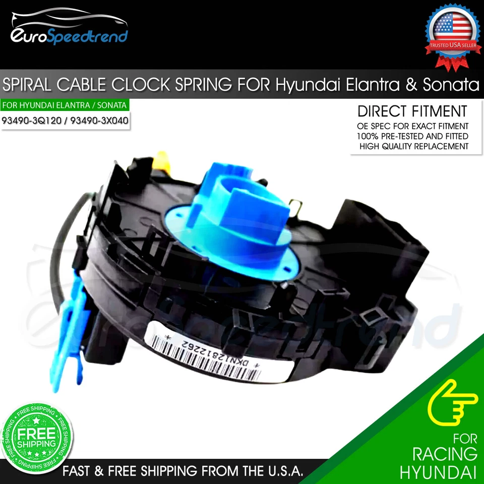 Cable espiral reloj resorte apto para Hyundai Elantra 2011-2013 Sonata 2009-2015 Kia Rio Foto 3 de 4