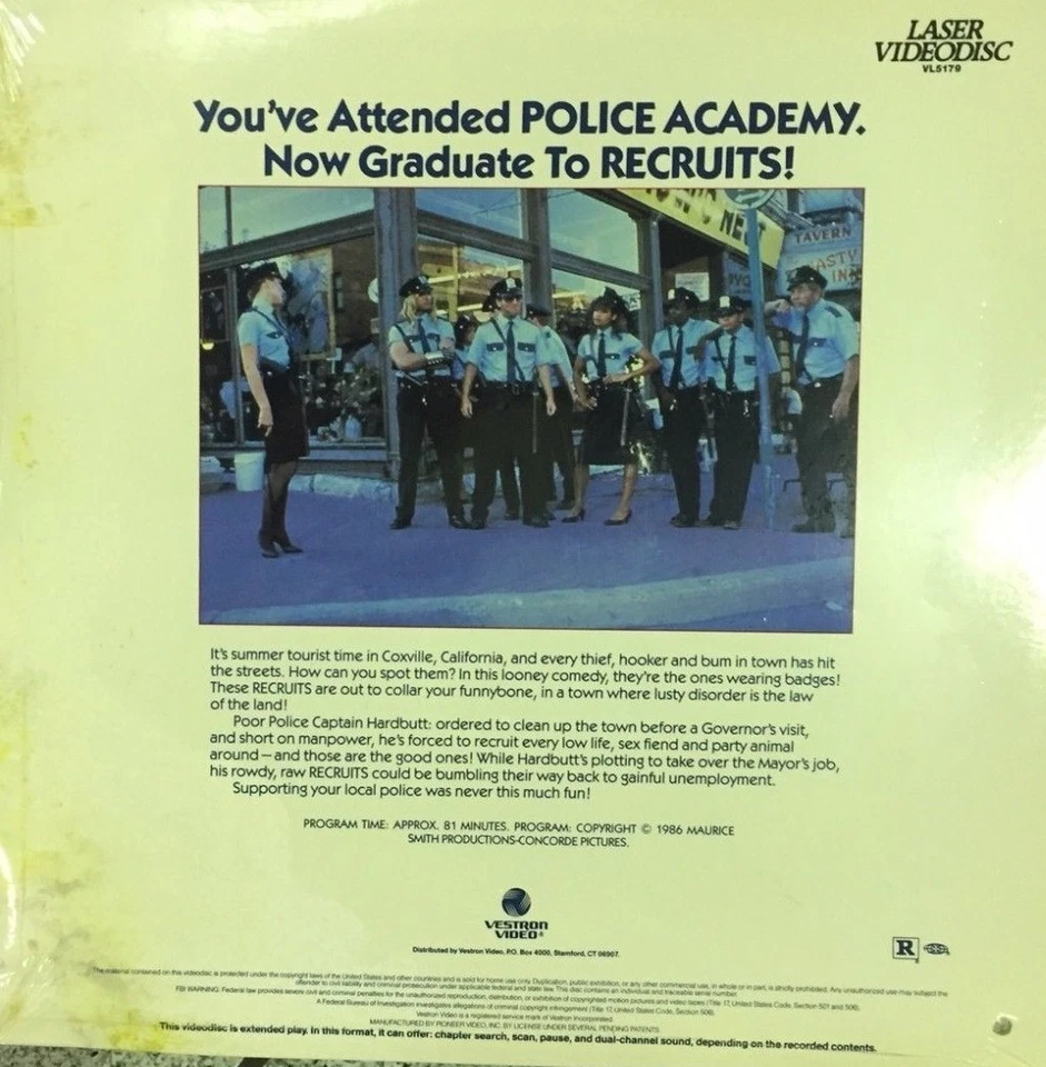 Recruits Laserdisc-Doug Annear John Canada Terrell Stephen Osmond-New in Plastic Foto 2 de 2
