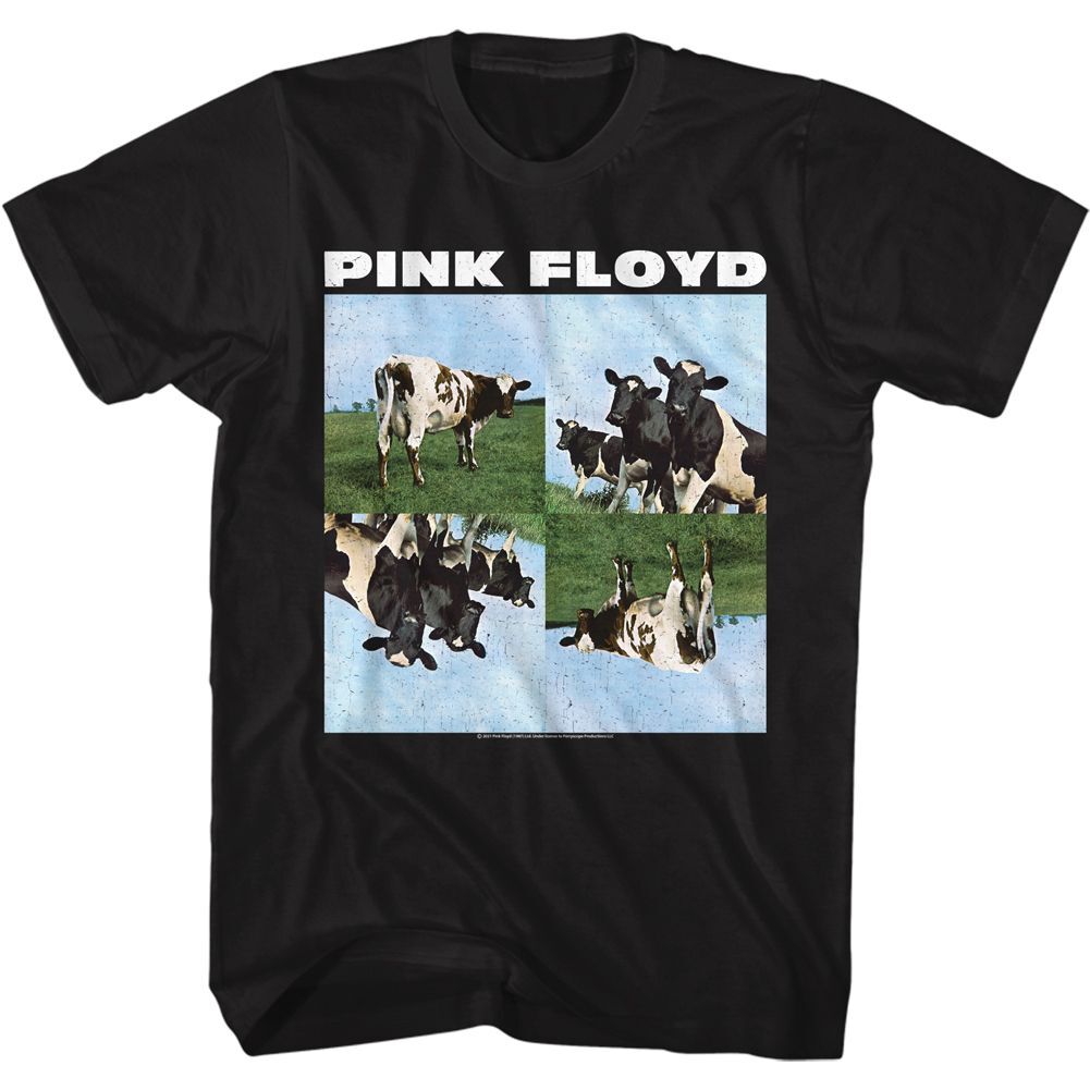 トップス Pink Floyd atomheart mother s/s band tee Pink Floyd Atom Heart Mother Cows Black Music Band Shirt | eBay