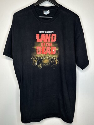 George Romero Land of the Dead Movie Promo T Shirt XL 2005 Horror Zombie