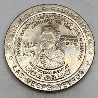 MGM Grand $1 Casino Slot Token Las Vegas NV Chavez Boxing  Don King  1994