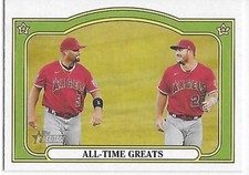 2021 Heritage HN Baseball Combo Cards All-Time Greats
