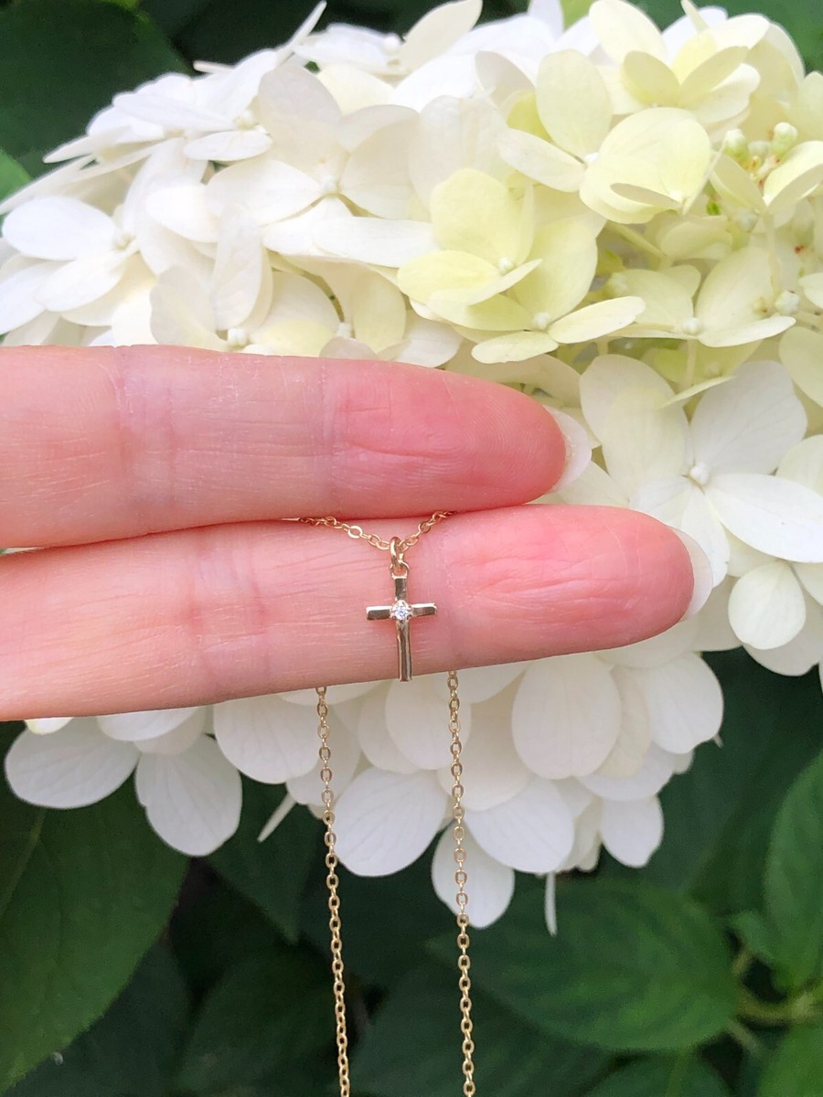 ★sweetch★ STRING MINI CROSS 001 Silver Mini Cross Charm Necklace Set | Sterling silver | Pandora US