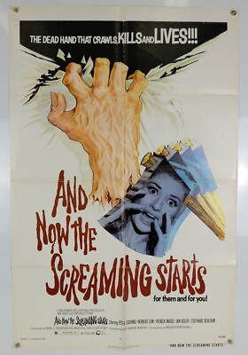 And Now the Screaming Starts! (1973) Original Movie Poster Folded 27x41