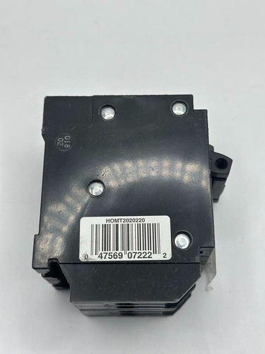 OPEN BOX Quadrato D HOMT2020220 Quad Due Poli 20 Amp Spina CIRCUITO Interruttore - Foto 4 di 4
