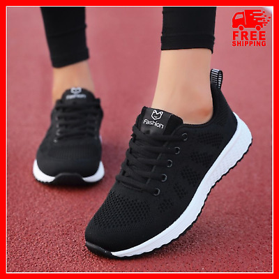 Zapatos Para Correr Zapatillas De Tenis De Moda Zapatos Transpirables Para  Mujer | eBay