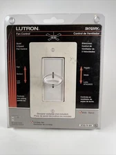 Lutron Skylark SFSQ-FH-WH 1.5-Amp Single-Pole 3 Speed Fan Control - White NEW