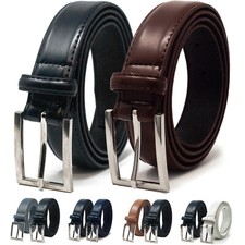 Mens Ashford Ridge Leather Trouser Belt TWIN PACK 32 34 36 38 40 42 44 46 48 