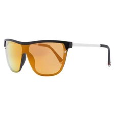 Fila Men's Rectangular Mirrored Wrap Sunglasses Black SF9343-99U28V