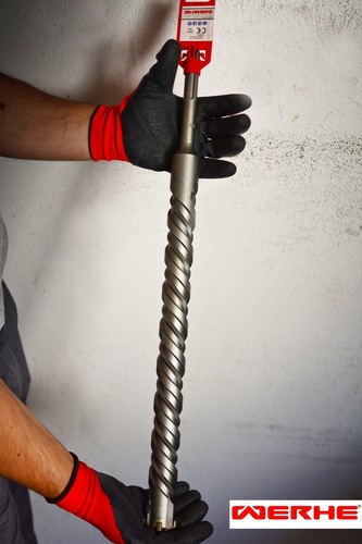 WERHE ® SDS Max taladro de hormigón 40 x 800 mm broca de martillos broca de piedra broca de hormigón - Imagen 3 de 6
