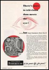 1951 Owens Corning New York Fiberglas Molded Plastic Components Vintage Print Ad