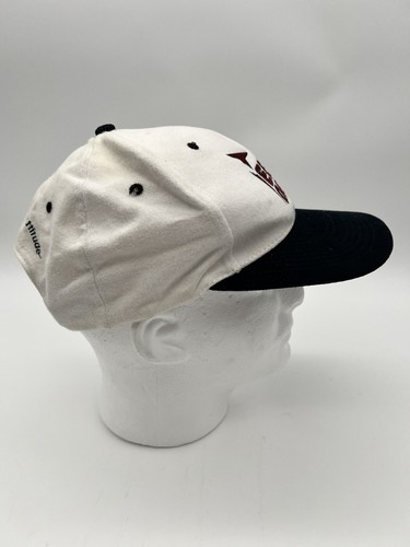 Vintage TEED OFF Golf Baseball Hat Snapback White Black Brim Anger Management - Picture 4 of 11