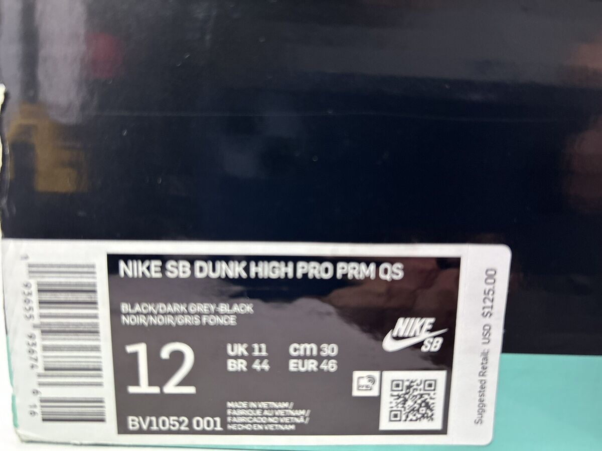 Nike SB Dunk High FPAR Size 12 BV1052-001 193655936746| eBay Nike SB Dunk High FPAR Size 12 BV1052-001 193655936746| eBay