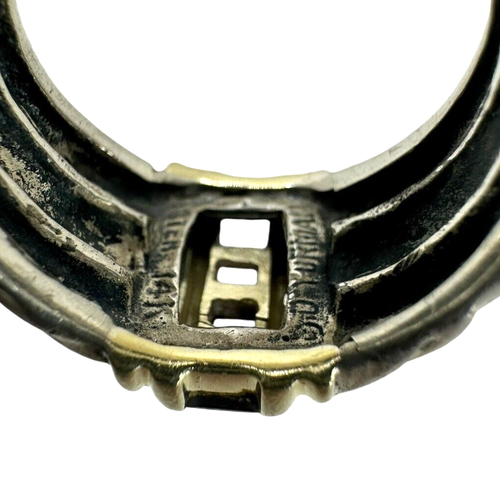David Yurman Blue Iolite Cable Ring Sterling Silver 14k Gold Size 7 - Picture 7 of 9