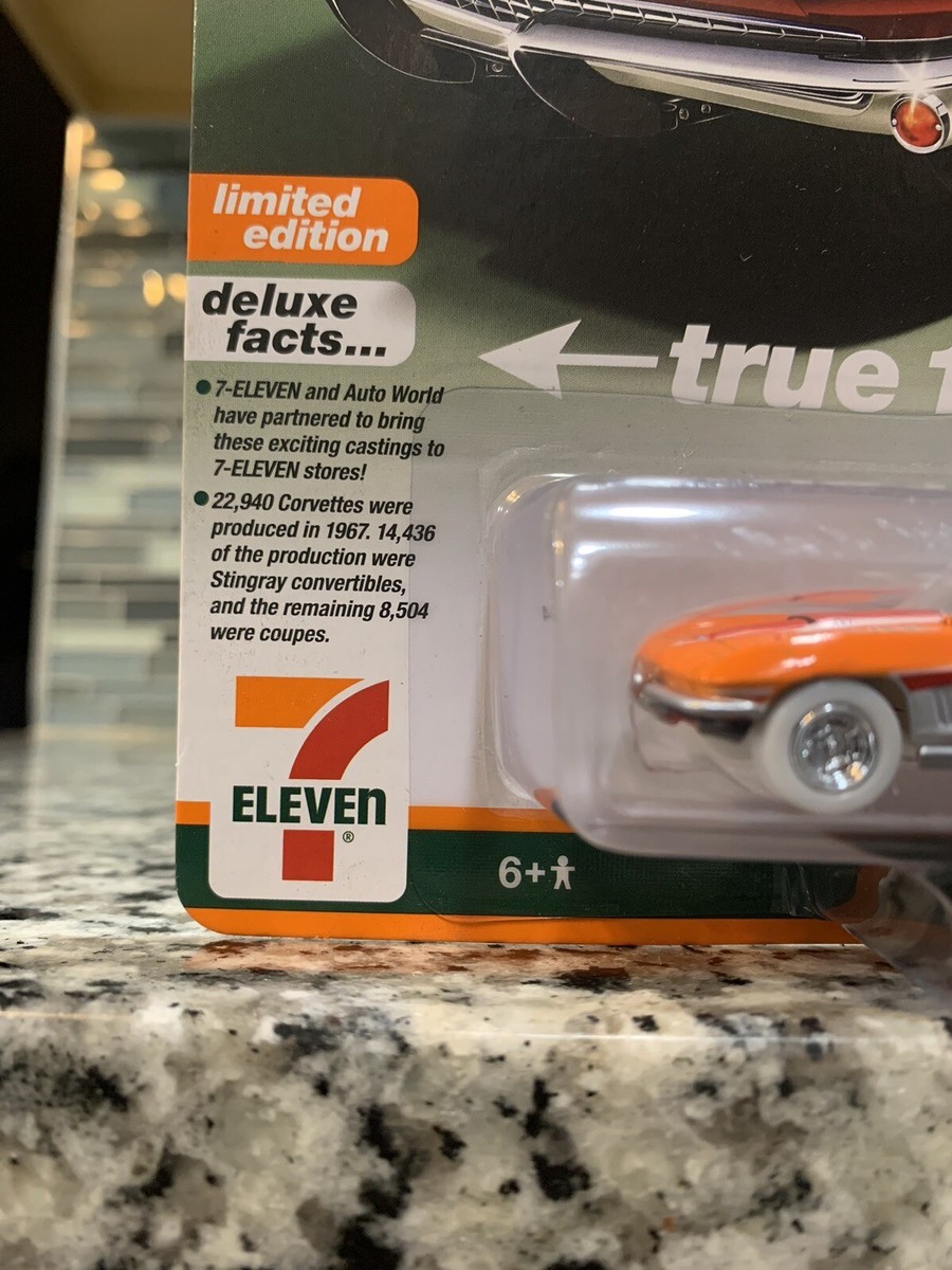 Auto World 1967 Chevy Corvette Ultra Red Chase 7 Eleven Exclusive