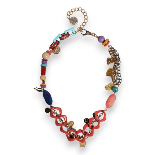 DOLCE & GABBANA Belt Multicolor Embellished Waist Chain Necklace s. M 1200usd - Picture 5 of 8