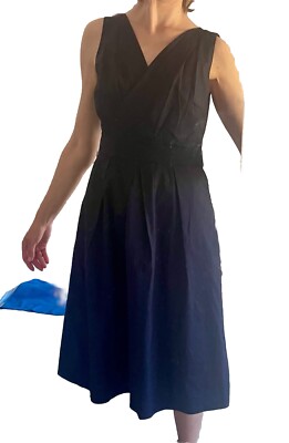 ZERO Kleid Empire Style Damen Größe IT 42 dunkelblau Casual Style
