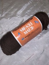 Vintage Miracle Match Worsted Weight Acrylic Yarn - 1 Skein Color Brown M17