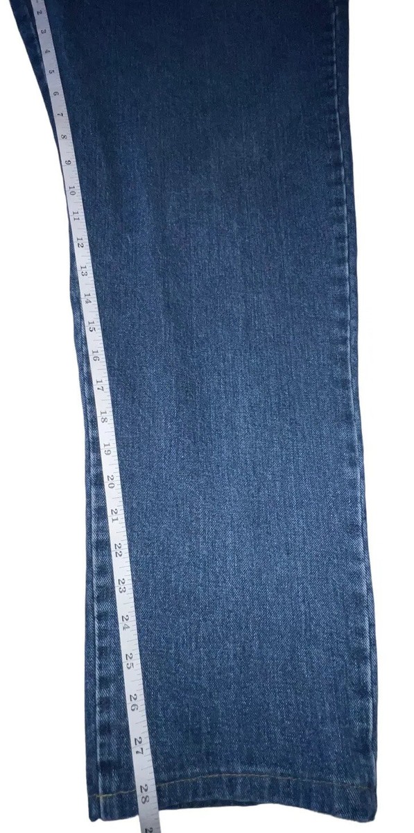 VINTAGE Giorgio Armani 32x28 Blue Jeans Button Fly Retro