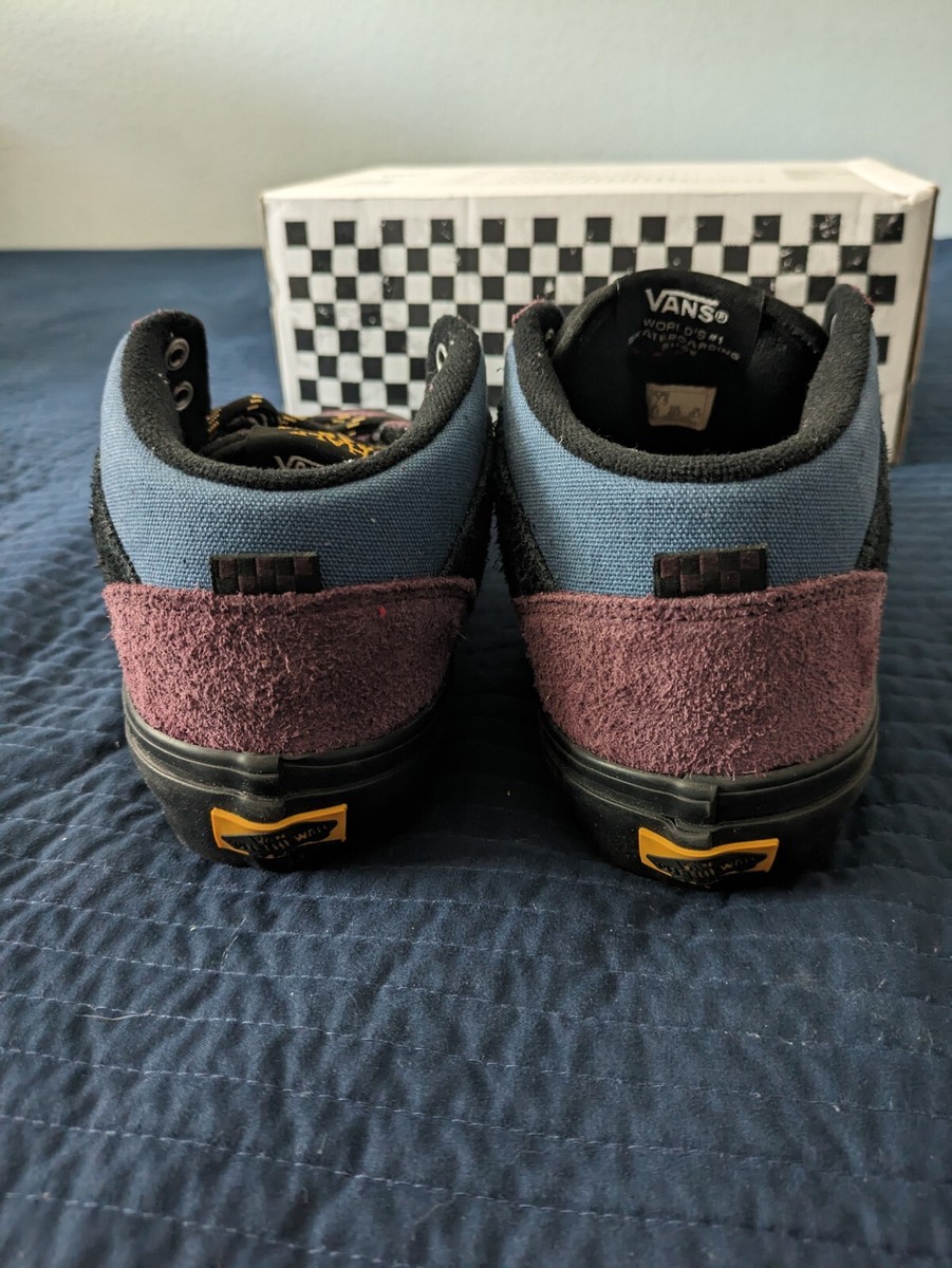 Vans Half Cab Pro Men 7.5 Outdoor Purple Black Metal Eyelet Vans Half Cab Pro Men 7.5 Outdoor Purple Black Metal Eyelet