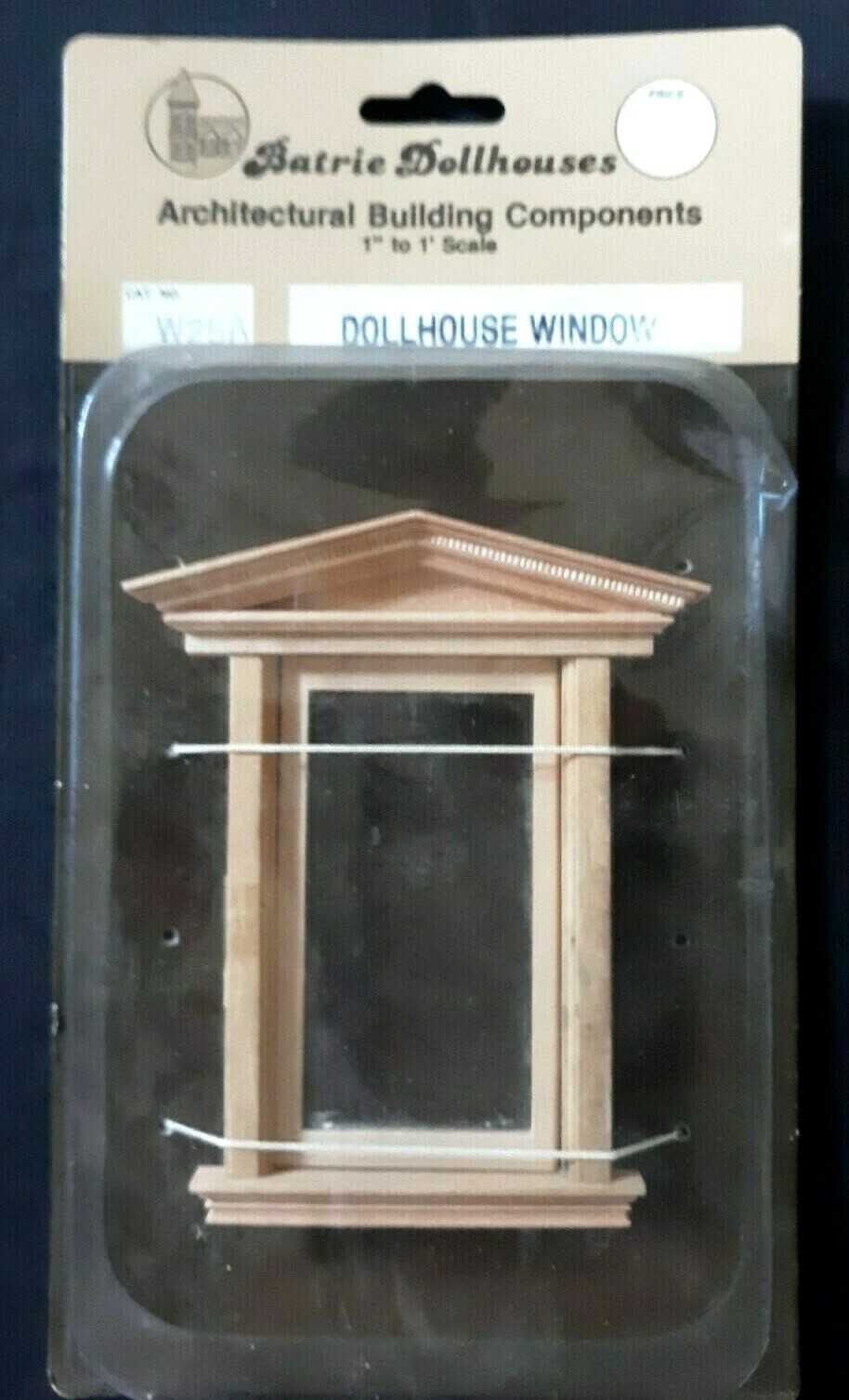 Vtg BATRIE DOLLHOUSES Architectural Component Federal Colonial Window Vtg BATRIE DOLLHOUSES Architectural Component Federal Colonial Window