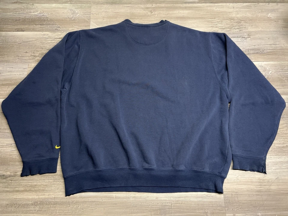 Sudadera vintage Nike University of Michigan Wolverines bordada para hombre talla L Foto 2 de 4