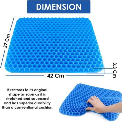 Honeycomb Orthopaedic Gel Seat Cushion Egg Pad For Long Sitting Office Car Chair - Picture 2 of 7