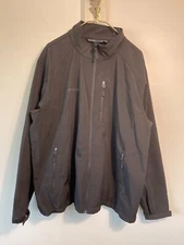 SWISSTECH Men's Weatherproof Heavy Jacket Black Lined Size 2XL Zip Pockets