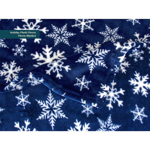 Holiday Christmas Theme Fleece Throw Blanket Sofa Couch Soft Winter Cabin Print - Picture 36 of 90