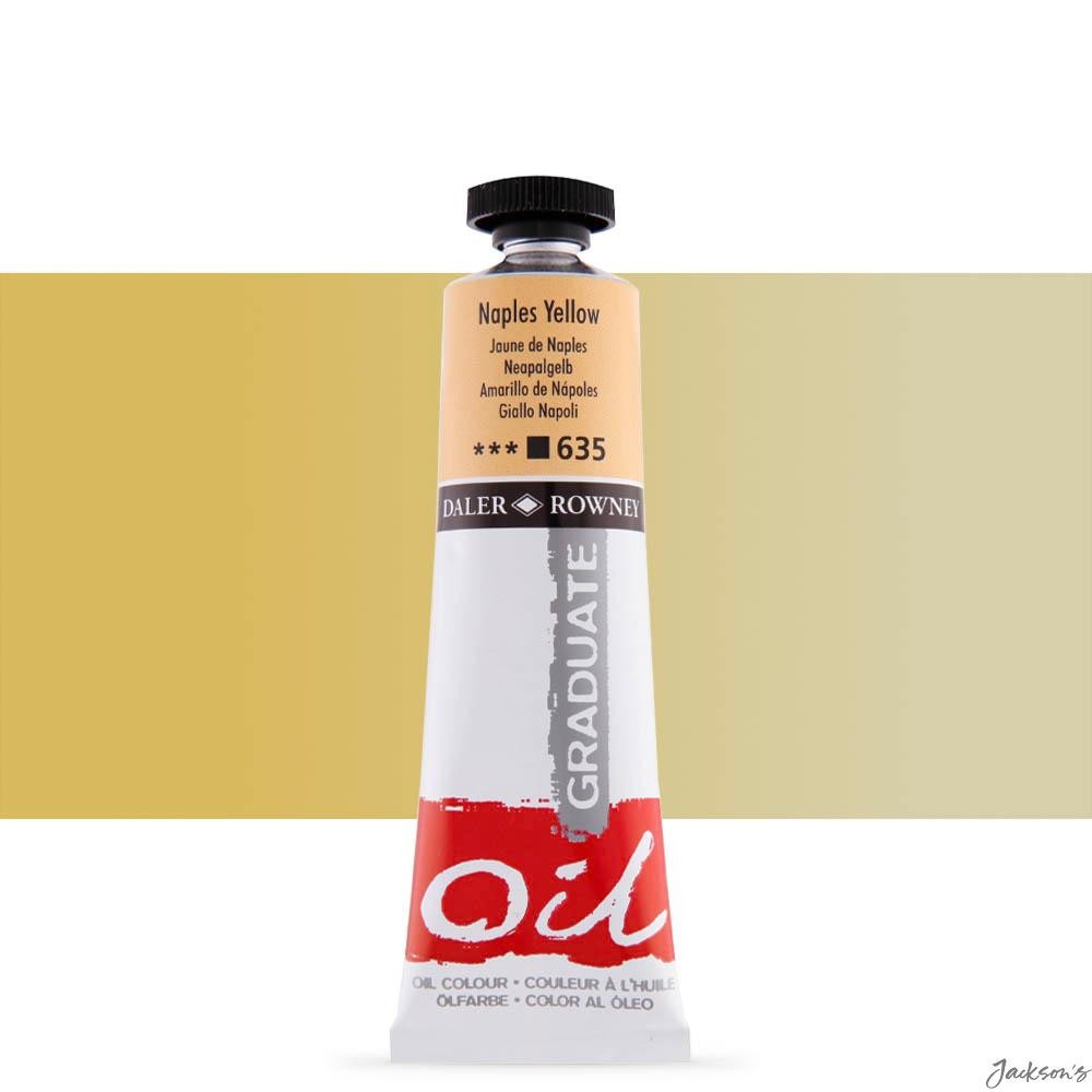 Daler-Rowney Graduate Oil Paint Tube 38ml Naples Yellow For Fine Art Painting
