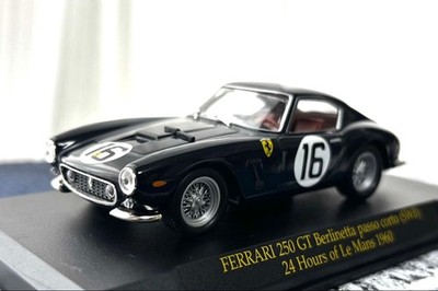 Ferrari 250GT SWB Berlinetta 1960 Le Mans Race Car 1:43 Scale Black Model