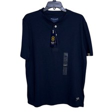 Nautica Men's Classic-Fit Solid Henley - Navy Seas medium 50