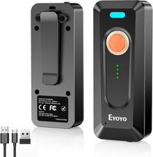 Portable Mini 2D 1D QR Bluetooth Barcode Scanner Wireless with Clip