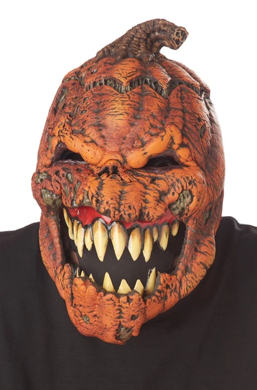 Máscara Ani-Motion Calabaza Cosecha Oscura Halloween Disfraz Accesorio Foto 3 de 3