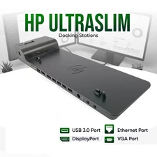 HP UltraSlim Docking Station USB 3.0 for HP EliteBook 820 G1 G2 G3 G4 Laptop
