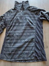 Columbia Glacial Fleece III Women's Medium Black And Grey Half-Zip Pullover