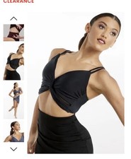 Weissman Competion Dance Costume XSA Black Worn Twice. Great Condition